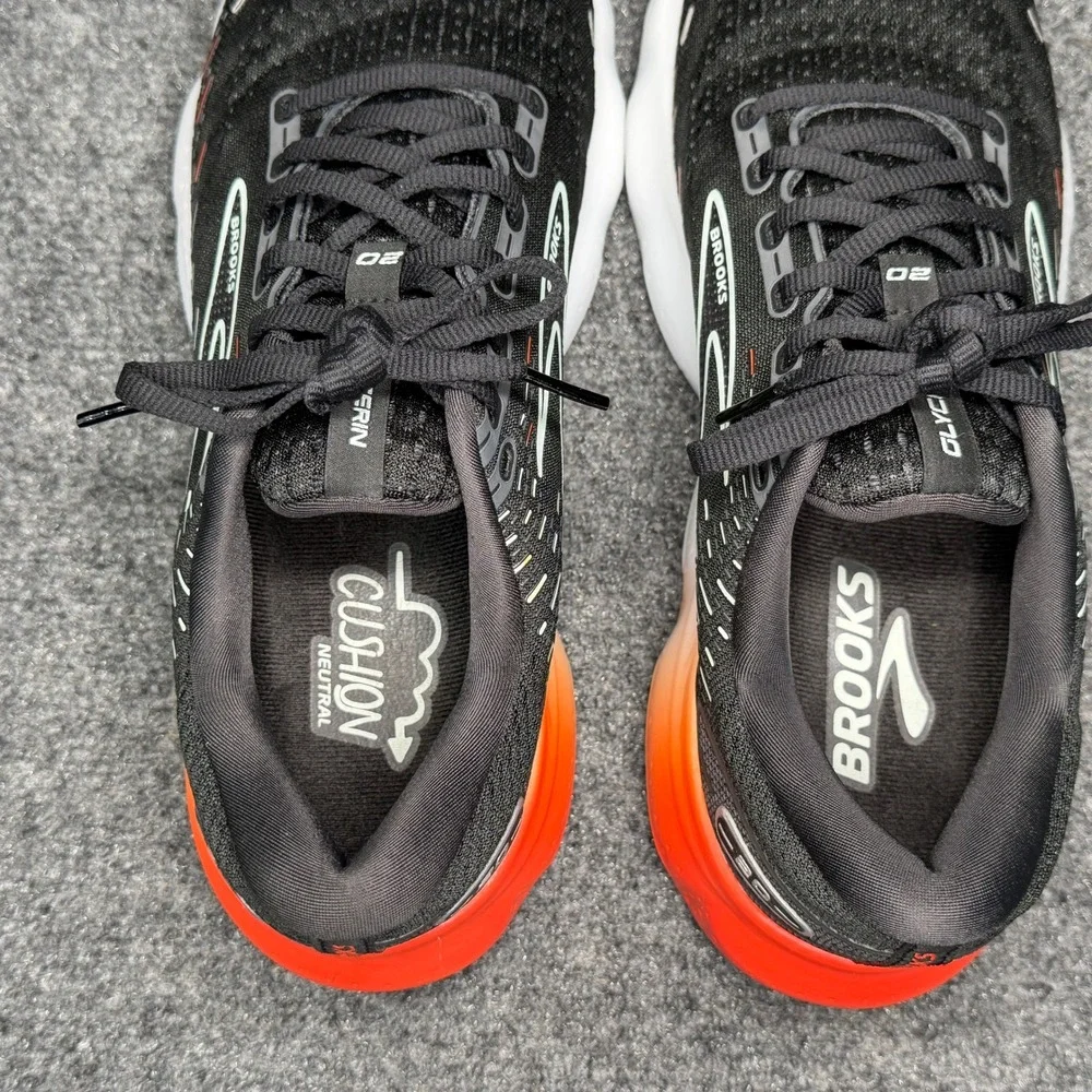 Brooks Glycerin 20 Running Shoes Women's 10.5‎ Black Opal Orange Athletic Run